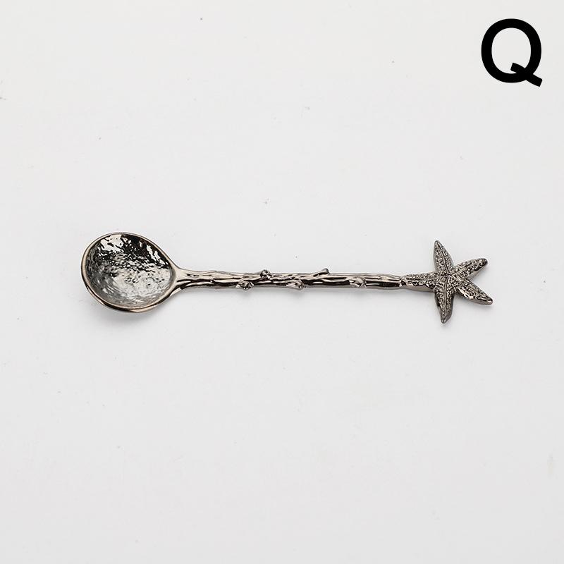 1PC Vintage Spoon Ice Cream Spoon For Coffee Tea Gift For Souvenir Dragonfly Stars Design