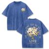 Vintage Black Love Quote Floral T Shirt  Corinthians  Front Back Print Tee