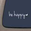 Светоотражающие буквы Be Happy, наклейки на окна автомобиля, наклейки, украшения