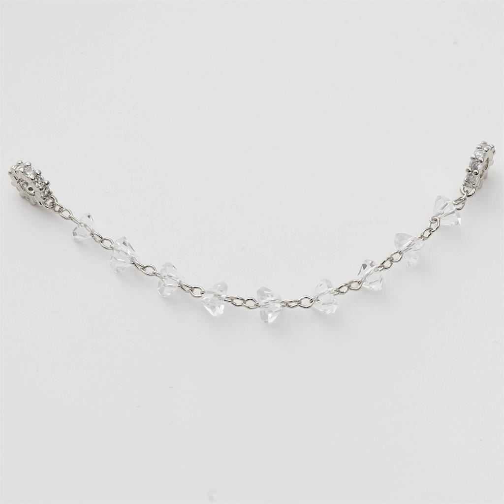 High Color Gold Plated Silver Zircon Bracelet Security Chain Chain Diy Handmade Bracelet Mobile Phone Chain Accessories