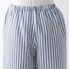 Пижама с короткими рукавами из льна MUJI Naturally Derived Cool Touch Lyocell FDB06A3S Navy Stripe L для женщин