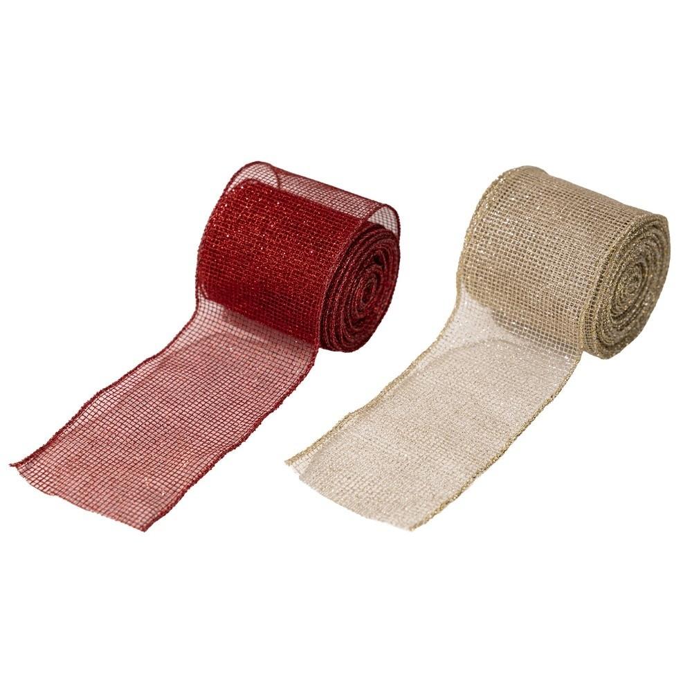 Wavy Binding Christmas Tree Decorations 1Roll 179.13in Wreath Ribbon DIY Crafts