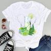 Women T Shirt Cute Beach Drink Strawberry Fruit Cartoon Short Sleeve Graphic Tops Tee Summer Fashion Print Female Clothes Tshirt
