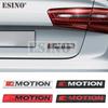 Car Styling 4Motion 3D Rear Trunk Fender Grill Metal Chrome Zinc Alloy Emblem Badge Decal for Volkswagen Golf R Tiguan Touareg