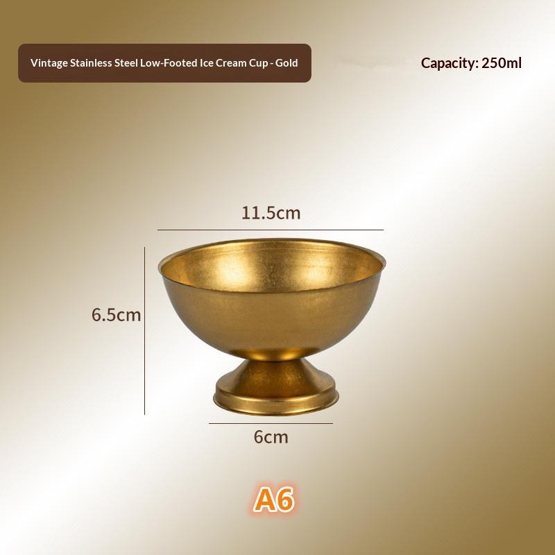 Multipurpose Stainless Steel Goblet for Serving Ice Cream and Fruit Desserts