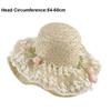 Wide Brim Straw Hat Tulip Sunscreen Hat Fashion Sunshade Hat  Summer