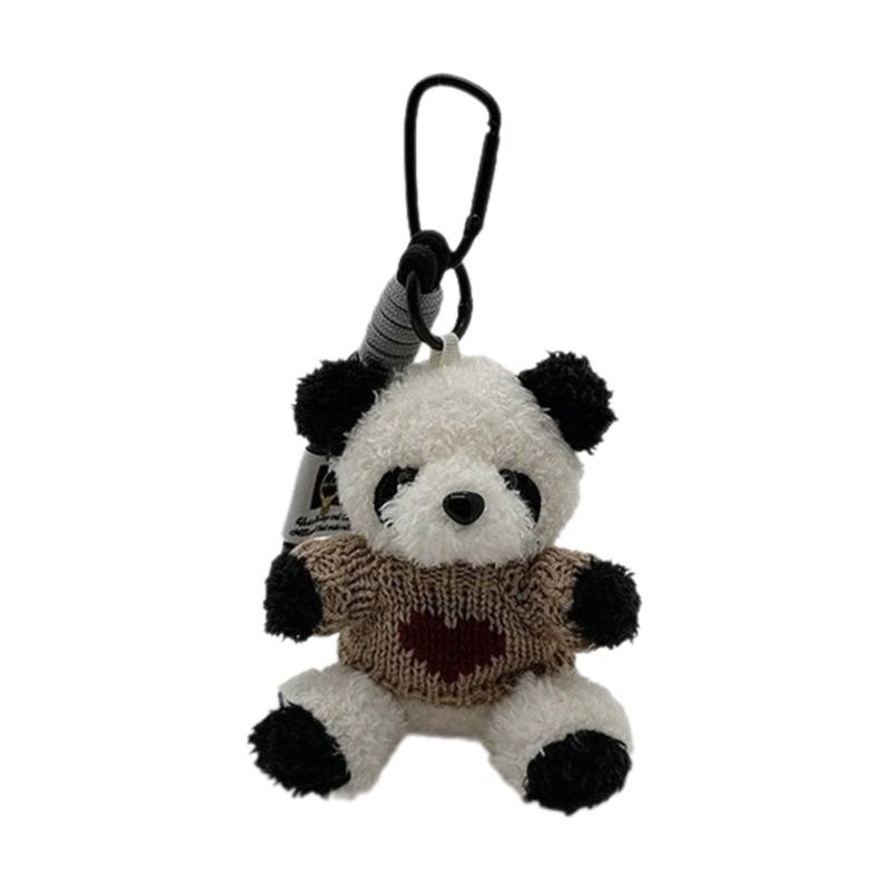 Adorable Pilot Bear Keychain Cute Flying Bear Pendant for Bags and Keys Pilot Panda Keyring Personalized Animal Decor