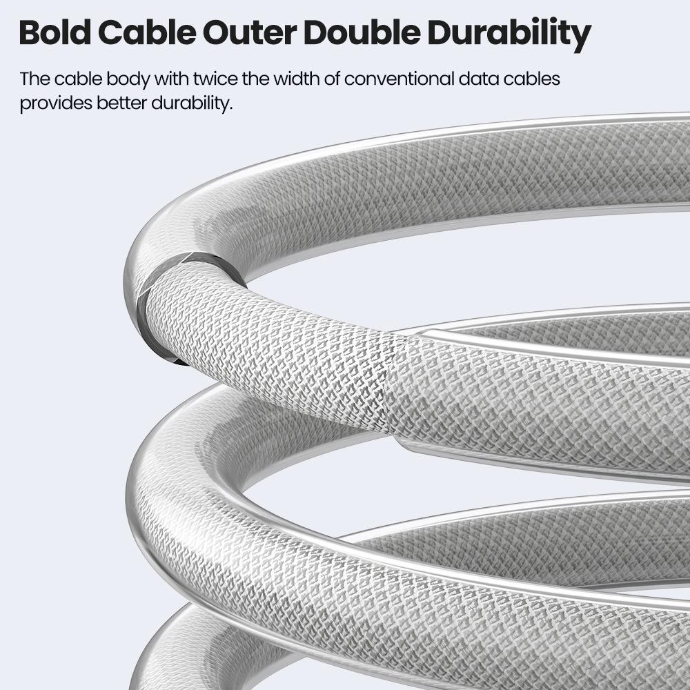 Toocki PD 100W USB-C to USB-C Cable, Digital Display, Zinc Alloy, Fast Charging for iPhone 15 16 Huawei