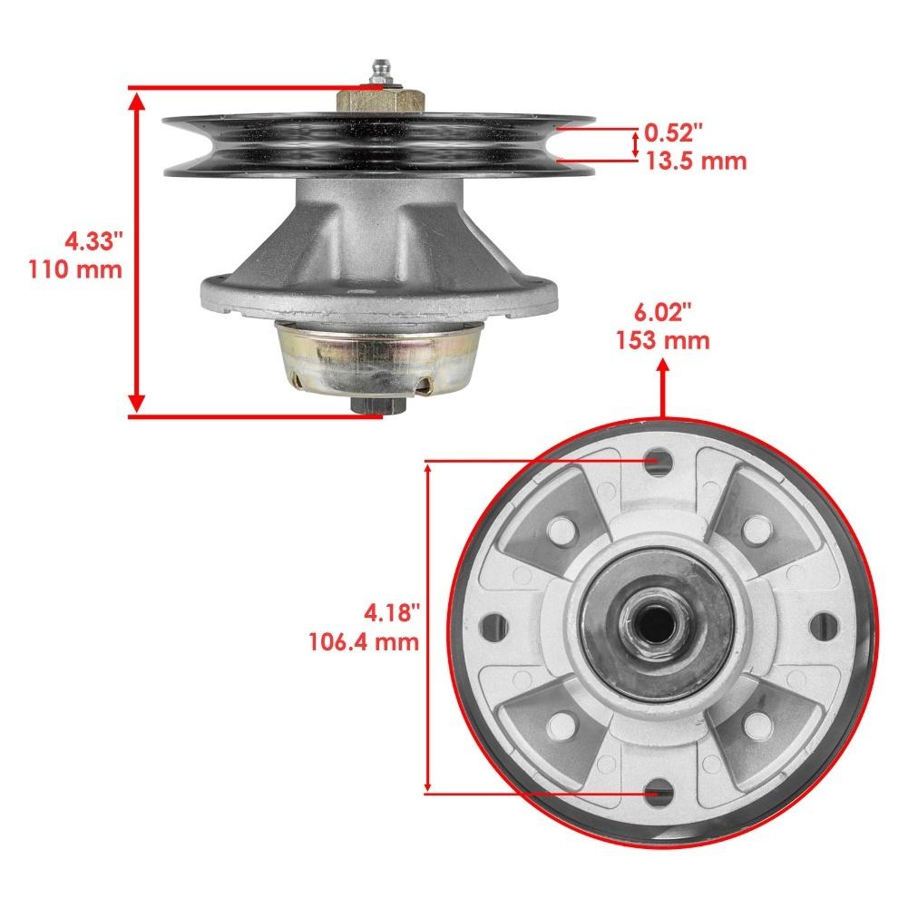 Tractor Spindle Spindle Assembly High Durability Design Optimal Cutting Performance Spindle Parts For Mower Repair