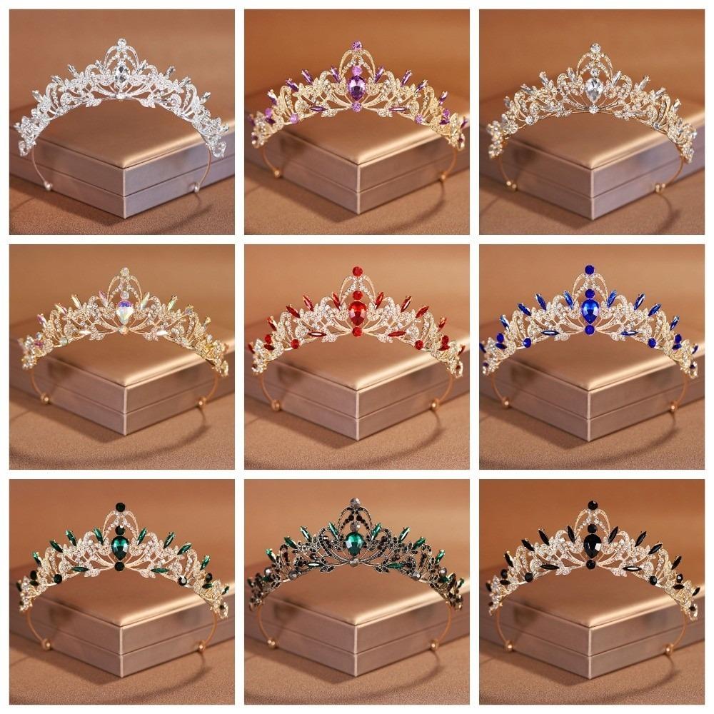 Alloy Queen Princess Crown Baroque Bridal Headband Vintage Bride's Crown  Birthday Gift