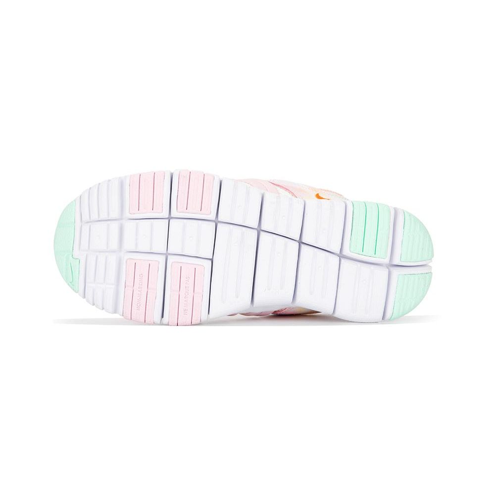 Nike Динамо Бесплатные Простые Удобные Повседневные Нескользящие Амортизирующие Низкие Детские Повседневные Кроссовки Детские кроссовки Белый Розовый FJ7724-181