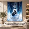 Tapestry Custom Name Text, Wall Hanging Tapestry Home Room DecorBleach anime