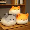 Милая толстая ленивая кошка плюшевая игрушка круглая форма шара набитая мультяшные животные как хлеб тост подушка