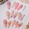 50Pcs Nail Ornaments Creative Shape Non-Fading Vivid Color Shiny Visual Effect 3D Love Heart Bear Style