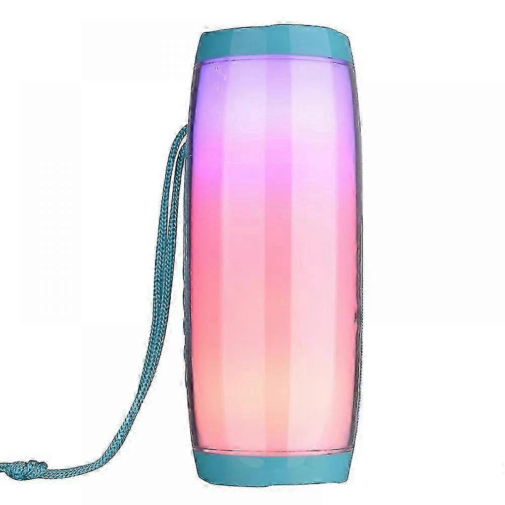 2025 Wireless Speaker Bluetooth-compatible Speaker Green Portable Speaker Powerful High Outdoor Bass Tf Fm Radio With Led Light