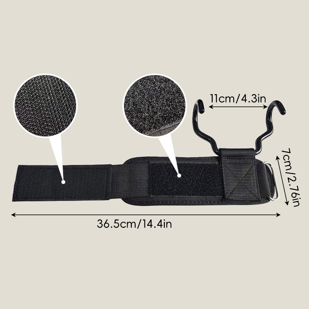 2PCS Upgraded Strength Training Assistance Hooks With Wrist Guards Wear-Resistant Anti-Slip Grip Strength Hooks Fitness Equipment