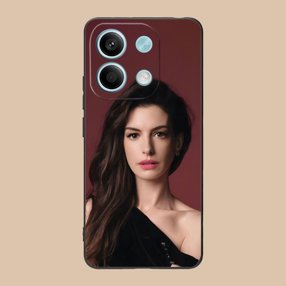Anne Hathaway Mobile Phone Case for POCO M7 M6 M5 M4 M3 X7 X6 X5 X4 X3 Pro GT 5G Colorful Printing Cover Cover Pretty Cellphones