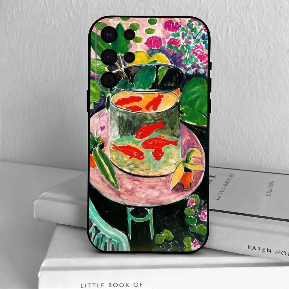 H-Henri M-Matisse Art PaI Phone Case For Samsung S25,S24,S21,S22,S23,S30,Ultra,S20,Plus,Others Soft Black Cover