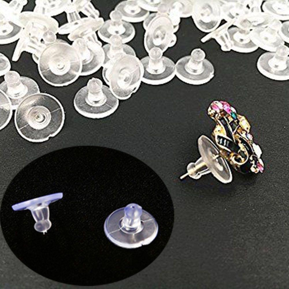 Round Accessories Rubber Back Stoppers Earring Blocked Earring Back Earrings