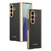 Новый клетчатый чехол из веганской кожи для Samsung Galaxy Z Fold 7 6 5 4 с защитой шарнира, всесторонняя крышка с защитным стеклом