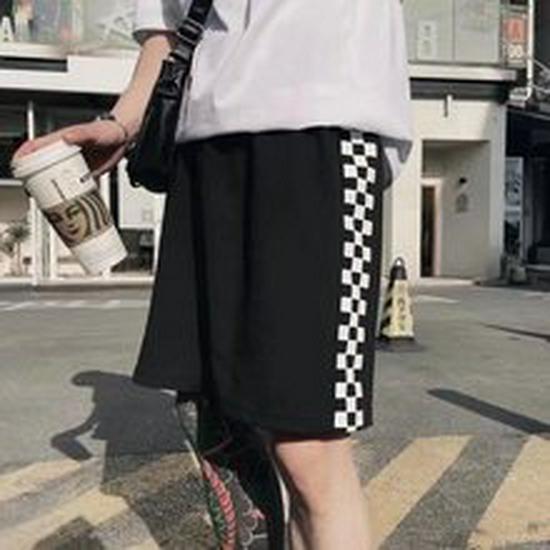 Мужская модная футболка с коротким рукавом в темном стиле с хип-хоп принтом - Свободный крой, Круглый вырез, Летний стиль Гонконг BF