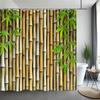 Зеленый бамбук шторка для душа Дзен медитация природа ботанический полиэстер ткань шторки для душа декор для ванной комнаты с крючками