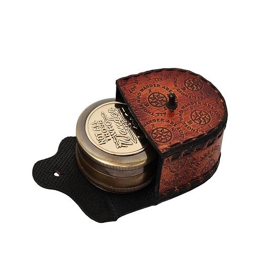 Латунь Навигация Не все те, кто бродит, потерялись Магнитный компас Выпускной Подарок на день подтверждения