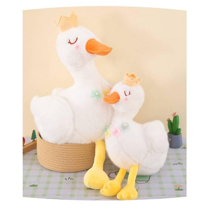Милая плюшевая игрушка Лебедь Кукла Утка с короной Мягкая игрушка Кукла-марионетка Детская подушка для комфортного сна