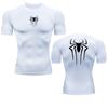Printed Men's Athletic Compression Shirts Athletic Quick Dry Breathable Rash Guard Athletic Tight Workout Tops Summer Men