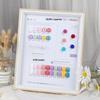 10" Japanese Wooden Nail Art Photo Frame with Nail Tips Display for Gel Polish Chart