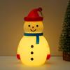 Christmas Snowman Ornament Create with LED Luminous Night Light Atmosphere Hanging Hole Xmas Tree Decoration