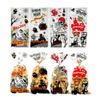 50pcs Trick or Treat Halloween Candy Bags Transparent Cellophane Pack Gift Bags  Kids Party Favors