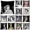 Queen Elizabeth Pillow Case Home Decoration Polyester Cushion Cover for Sofa Livingroom Throw Pillow Cover Housse De Coussin