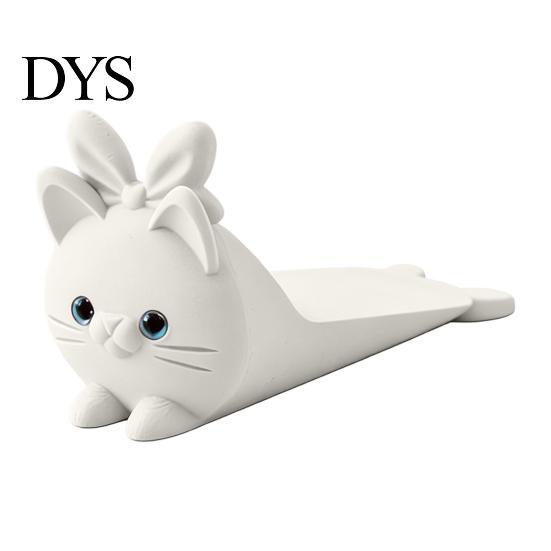 Портативный дверной стопор-клин, 3D-печать, милый кот, нескользящий мультяшный держатель, Декоративный стопор для деревянных полов, Защита дома, Стопор без сверления