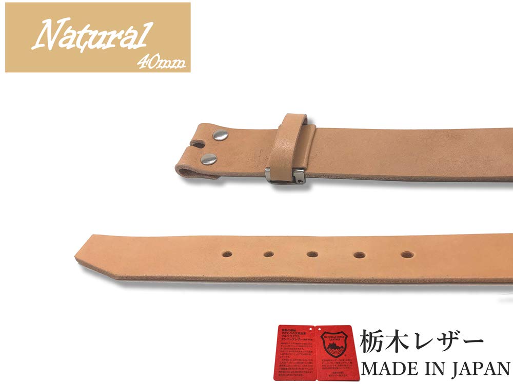Ремень WING LEATHER Tochigi из натуральной кожи для мужчин - сменный ремешок, повседневный, сделано в Японии, коровья кожа, стильный, однотонный, 40 мм, размер M.