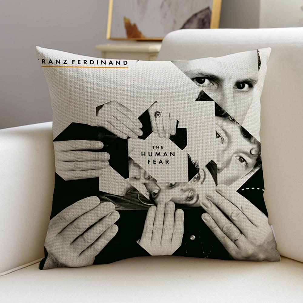 Indie FFranz FerdinandS Cushion Cover Breathable and skinfriendly linen pillowcase square removable and washable cushion