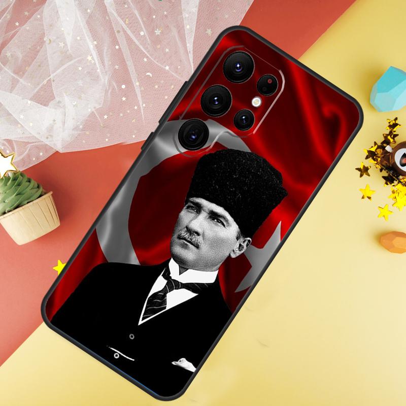 Фонда Мустафы Кемаля Ататюрка для Samsung Galaxy S24 Ultra S23 S22 Plus S21 S20 FE S8 S9 S10 Note 10 20 Ultra Чехол