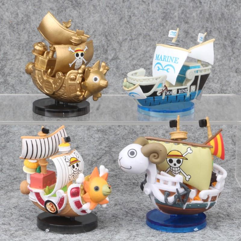 Фигурка One Piece Луффи THOUSAND SUNNY Going Merry Сборная модель лодки Пиратский корабль Декор Игрушки для мальчиков Подарок на день рождения для детей