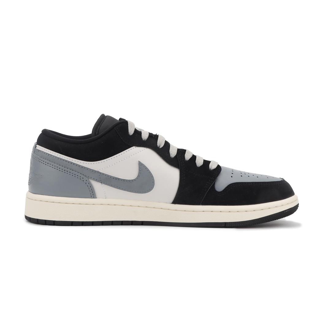 Jordan Air Jordan 1 Mist Gray Smile Low top Vintage Basketball Shoes Unisex Black Gray II3788-003(Team1715-Smile)