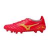 Morelia Neo Round Toe Lace-Up FG (Rubber Long Studs) Slip-Resistant Durable Soccer Shoes Men Soccer Shoes Red P1GA233264