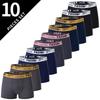 10 Pieces of Men's Underwear, Men's Summer Boxer Shorts, Large-sized Sports Breathable Underwear