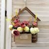 Hanging Wooden Pendants Window Wall Door Garden Courtyard Flower Basket Ornaments
