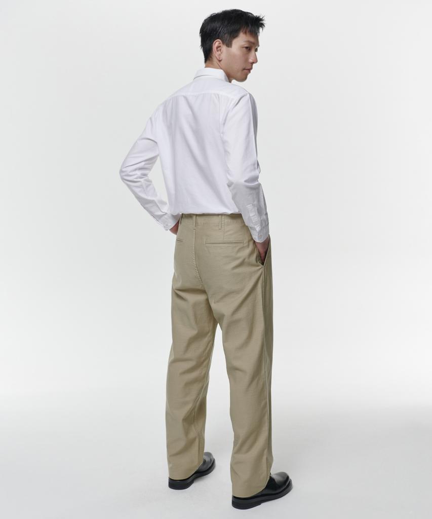 MUSINSA STANDARD Back Satin Officer Pants [Beige]