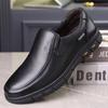 Fashion Men's Middle-aged And Elderly Leather Shoes Slip-on Low-cut Formal Shoes Autumn Outdoor Leisure Sports Slip-on Leather Shoes