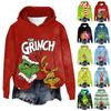 Women's Hooded Long Sleeve Christmas Printed Flannel Top Hooded Sweatshirt