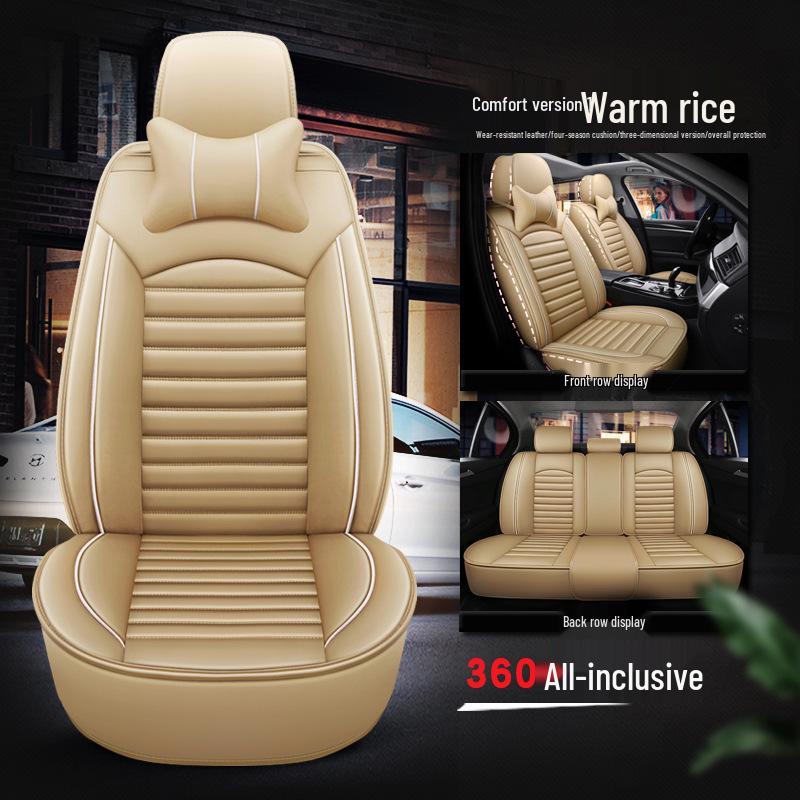 A1 Full Leather Car Seat Cushion - Universal Sport Design