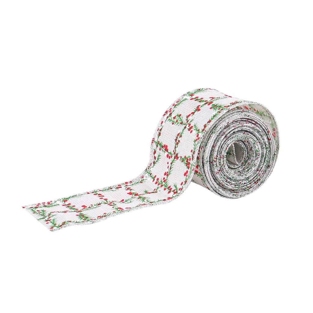 Christmas Plaid Ribbon Roll Creative Decoration, Bow Ribbon Christmas Ribbon