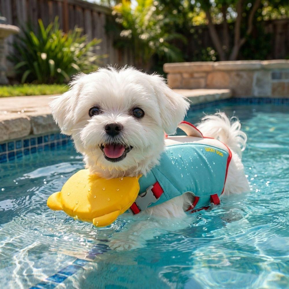 Strong Buoyancy Pet Life Vest Adjustable Dog Life Preserver Puppy Safety Vests Boating