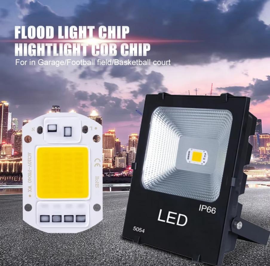 10PCS 50W 30W 20W LED COB Chip 220V Led Chip No Need Smart IC Driver Diode Chip Beads for Flood Light Spotlight DIY Lighting
