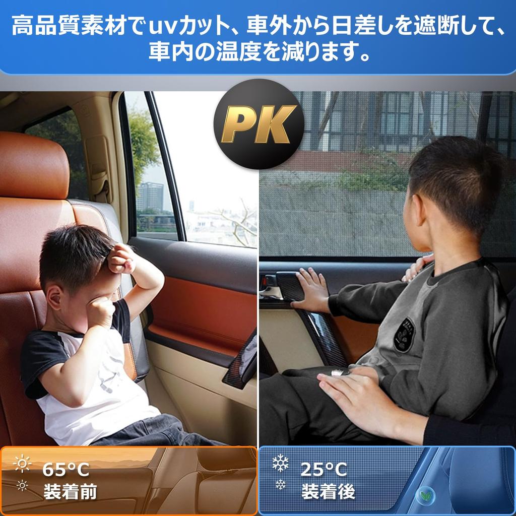 BLUESEATEC Toyota Rise A200 Series Magnetic Mesh Easy To Install and RAIZE Specially Designed for Insect Storage Bag For Front For Second Row 4 Pieces